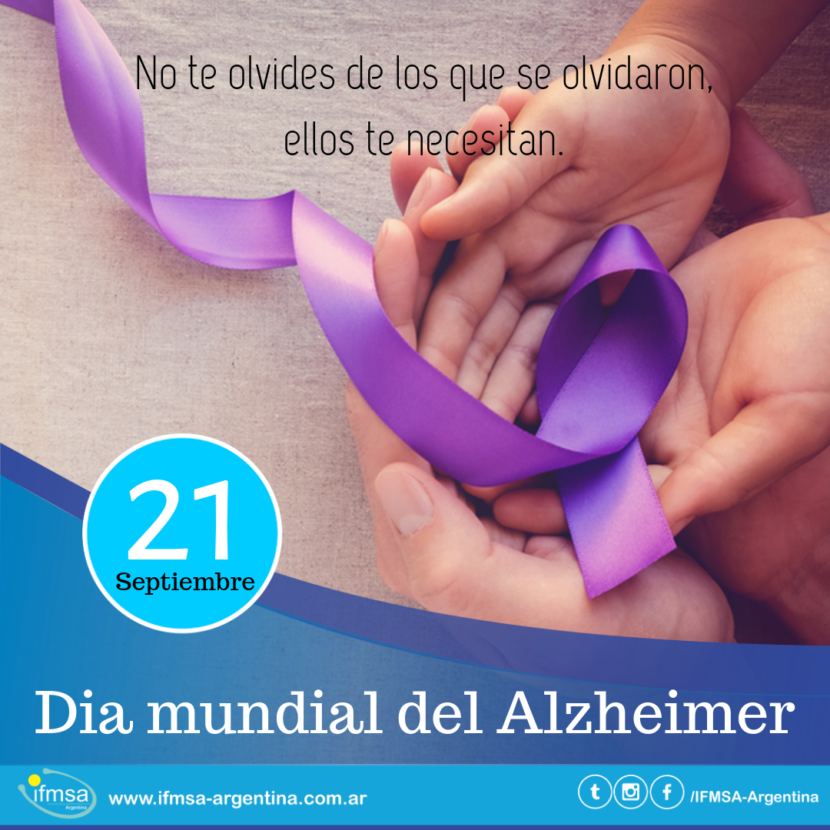 21 De Septiembre Día Internacional Del Alzheimer Ifmsa Argentina